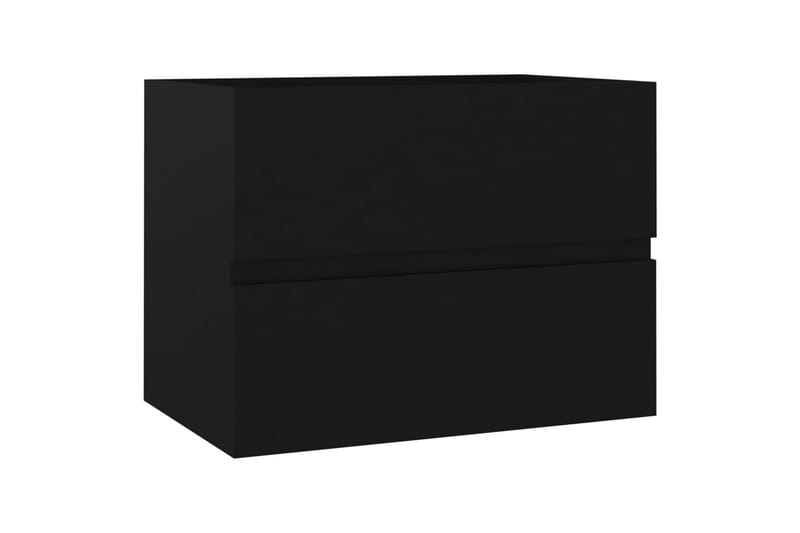 Badrumsmöbler set svart spånskiva - Svart - Kompletta möbelpaket badrum