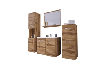 Badrumsset Malo - Beige - Förvaring - Badrumsförvaring - Kompletta möbelpaket badrum