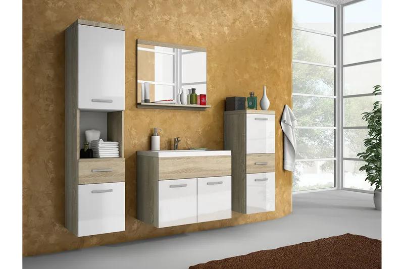 Ericka Badrumsset, Ek/Vit/Högglans