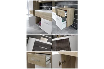 Ericka Badrumsset - Vit/Högglans - Förvaring - Badrumsförvaring - Kompletta möbelpaket badrum