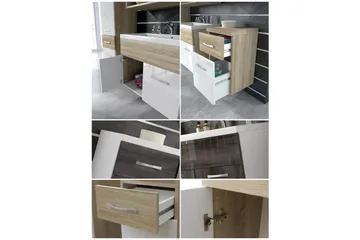 Ericka Badrumsset - Vit/Högglans - Förvaring - Badrumsförvaring - Kompletta möbelpaket badrum