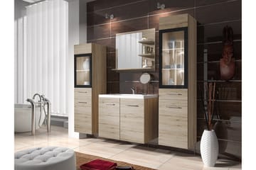 Galbally Badrumsmöbelset Brown - Förvaring - Badrumsförvaring - Kompletta möbelpaket badrum