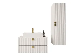 Glenndale Badrumsmöbelset - Vit - Förvaring - Badrumsförvaring - Kompletta möbelpaket badrum