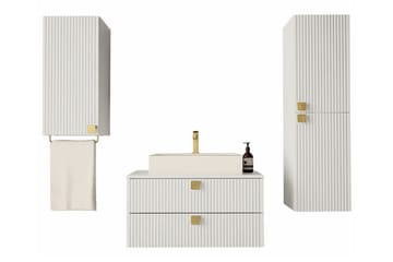 Glenndale Badrumsmöbelset - Vit - Förvaring - Badrumsförvaring - Kompletta möbelpaket badrum