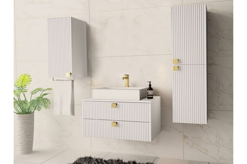 Glenndale Badrumsmöbelset - Vit - Förvaring - Badrumsförvaring - Kompletta möbelpaket badrum