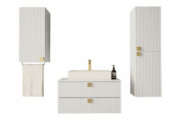 Glenndale Badrumsmöbelset - Vit - Förvaring - Badrumsförvaring - Kompletta möbelpaket badrum