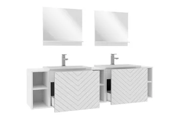 Kintore Badrumsmöbelset - Svart - Förvaring - Badrumsförvaring - Kompletta möbelpaket badrum