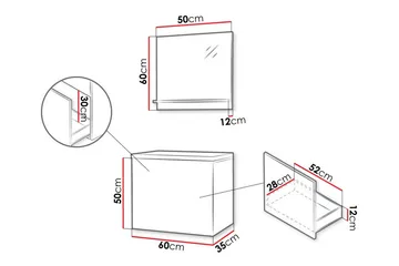 Kintore Badrumsmöbelset - Svart - Förvaring - Badrumsförvaring - Kompletta möbelpaket badrum