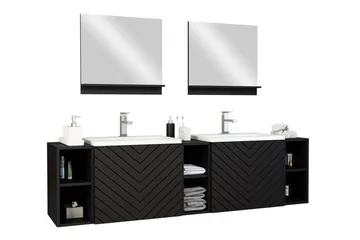 Kintore Badrumsmöbelset - Svart - Förvaring - Badrumsförvaring - Kompletta möbelpaket badrum