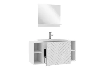 Kintore Badrumsmöbelset - Vit - Förvaring - Badrumsförvaring - Kompletta möbelpaket badrum