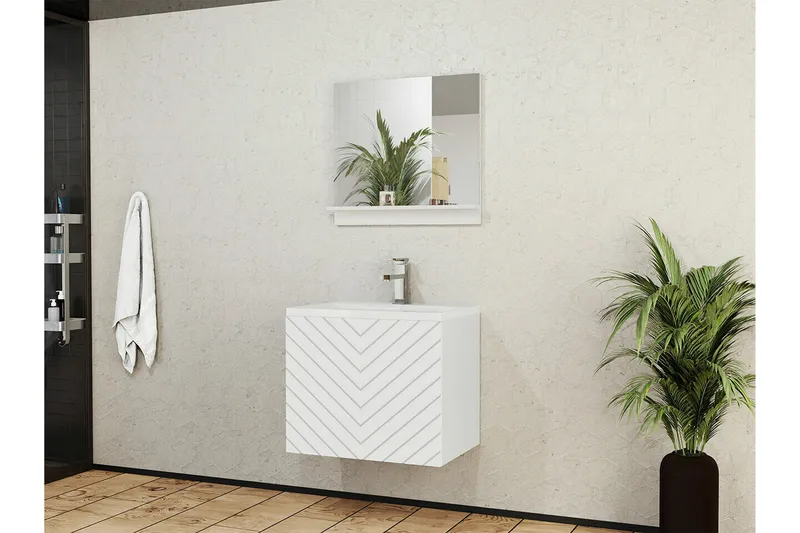 Kintore Badrumsmöbelset - Vit - Förvaring - Badrumsförvaring - Kompletta möbelpaket badrum