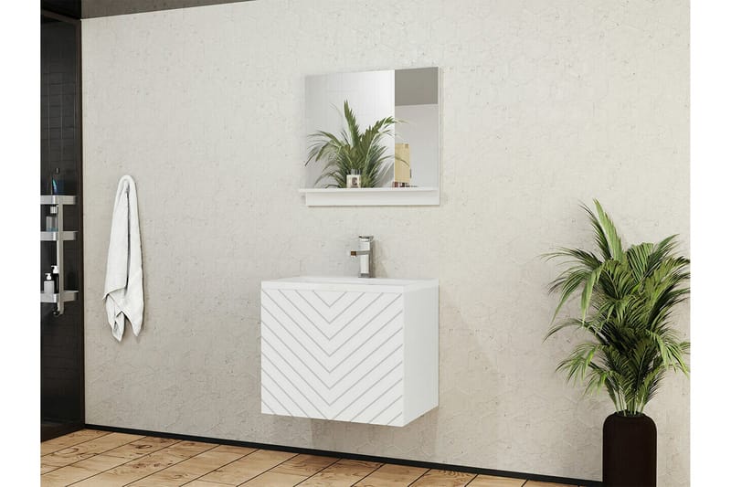 Kintore Badrumsmöbelset - Vit - Förvaring - Badrumsförvaring - Kompletta möbelpaket badrum