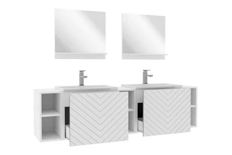 Kintore Badrumsmöbelset - Vit - Förvaring - Badrumsförvaring - Kompletta möbelpaket badrum