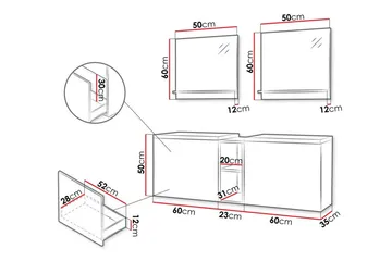 Kintore Badrumsmöbelset - Vit - Förvaring - Badrumsförvaring - Kompletta möbelpaket badrum