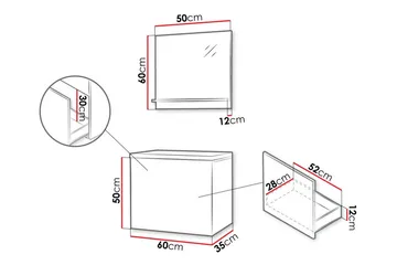 Kintore Badrumsmöbelset - Vit - Förvaring - Badrumsförvaring - Kompletta möbelpaket badrum