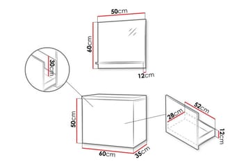 Kintore Badrumsmöbelset - Vit - Förvaring - Badrumsförvaring - Kompletta möbelpaket badrum
