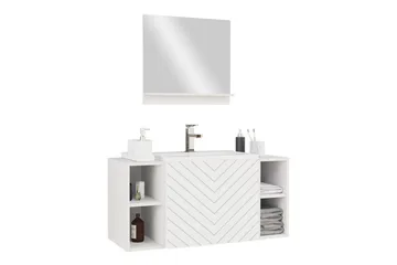 Kintore Badrumsmöbelset - Vit - Förvaring - Badrumsförvaring - Kompletta möbelpaket badrum