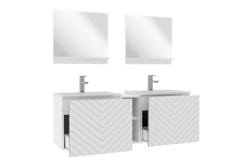 Kintore Badrumsmöbelset - Vit - Förvaring - Badrumsförvaring - Kompletta möbelpaket badrum