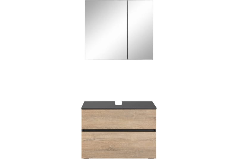 Kompletta möbelpaket Loft24 Wisla Komplett möbelpaket Grå 15x80 cm - Förvaring - Badrumsförvaring - Kompletta möbelpaket badrum