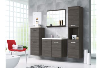 Malo Badrumsset - Gråsvart - Förvaring - Badrumsförvaring - Kompletta möbelpaket badrum