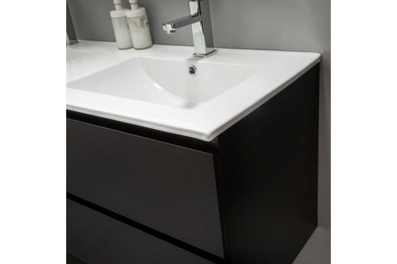 Möbelpaket Bathlife Eufori med Spegel 1200 - Svart - Kompletta möbelpaket badrum