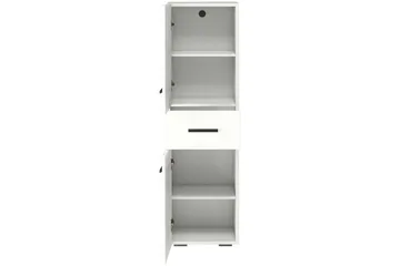 Malika Högskåp till Badrum 130x38x35 cm - Vit - Förvaring - Badrumsförvaring - Väggskåp & högskåp