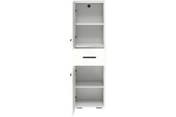 Malika Högskåp till Badrum 130x38x35 cm - Vit - Förvaring - Badrumsförvaring - Väggskåp & högskåp