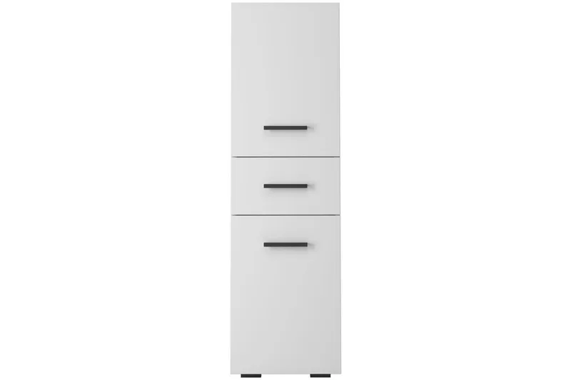 Malika Högskåp till Badrum 130x38x35 cm - Vit - Förvaring - Badrumsförvaring - Väggskåp & högskåp