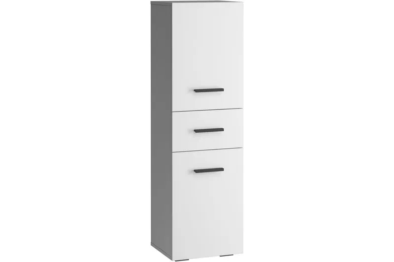 Malika Högskåp till Badrum 130x38x35 cm, Vit