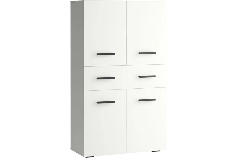 Malika Högskåp till Badrum 130x76x35 cm, Vit