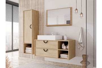 Merlinor Möbelset för Badrum - Brun - Förvaring - Badrumsförvaring - Kompletta möbelpaket badrum