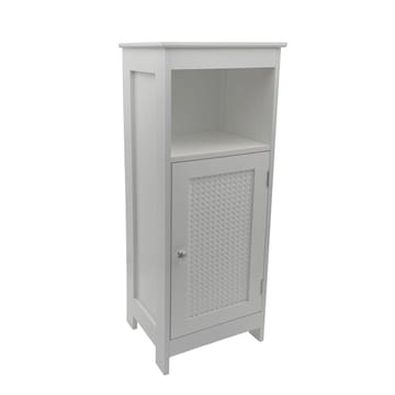 Morano Badrumsskåp 30x80 cm Wienerflätning - vit och silverfärgad - Förvaring - Badrumsförvaring - Väggskåp & högskåp
