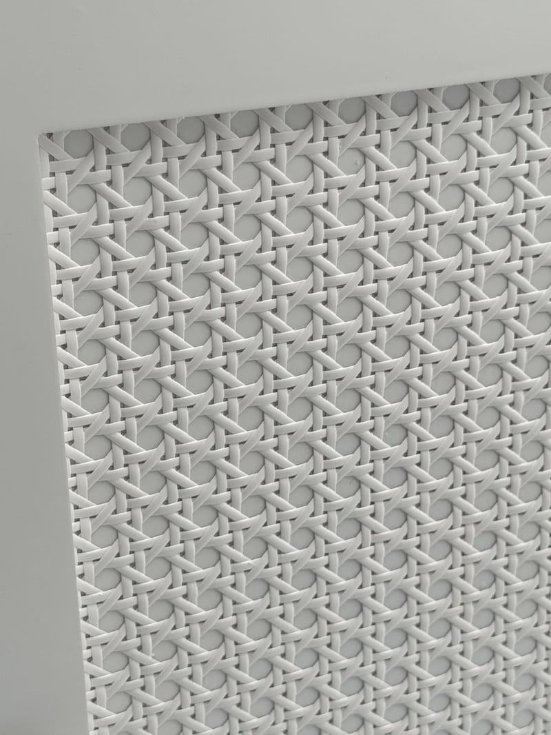 Morano Badrumsskåp 30x80 cm Wienerflätning - vit och silverfärgad - Förvaring - Badrumsförvaring - V äggskåp & högskåp