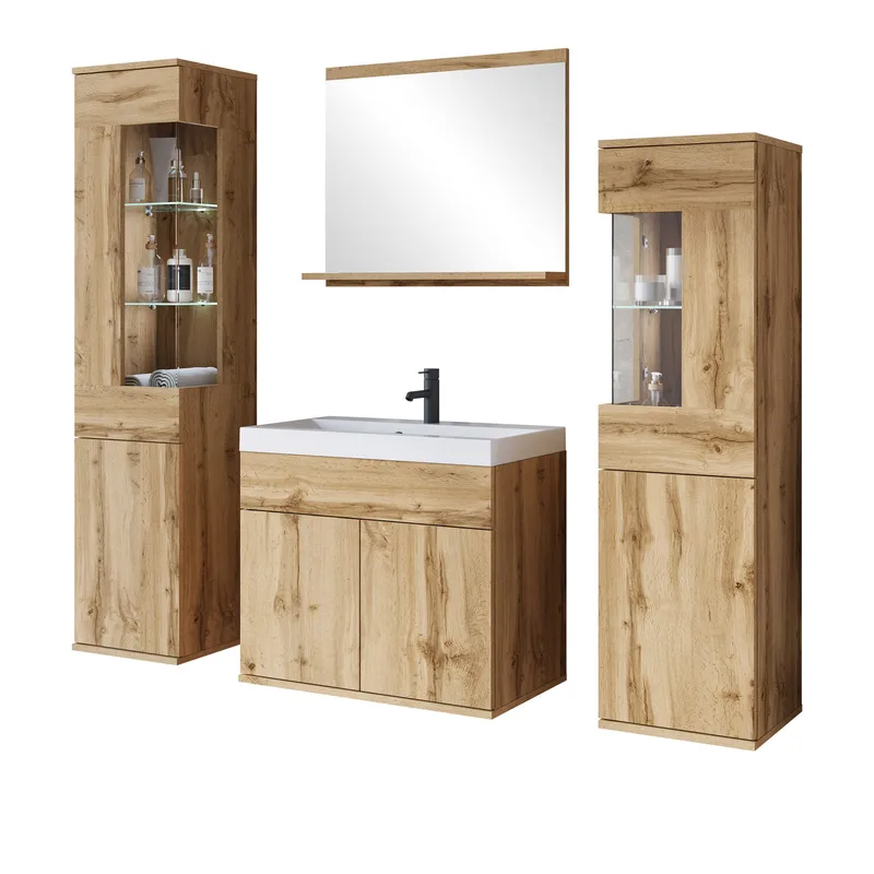 Serlin Möbelset för Badrum med LED-belysning