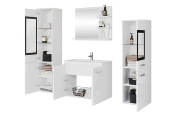 Somender Möbelset för Badrum 132 cm - Förvaring - Badrumsförvaring - Kompletta möbelpaket badrum
