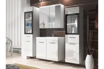 Somender Möbelset för Badrum 132 cm - Förvaring - Badrumsförvaring - Kompletta möbelpaket badrum