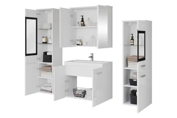 Somender Möbelset för Badrum 132 cm - Förvaring - Badrumsförvaring - Kompletta möbelpaket badrum