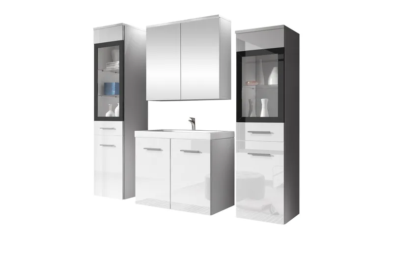 Somender Möbelset för Badrum 132 cm - Förvaring - Badrumsförvaring - Kompletta möbelpaket badrum