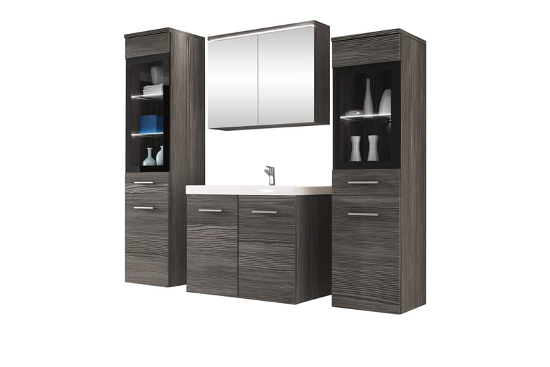 Somender Möbelset för Badrum 132 cm - Förvaring - Badrumsförvaring - Kompletta möbelpaket badrum