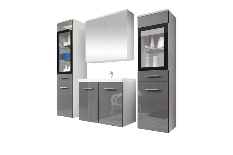 Somender Möbelset för Badrum 132 cm - Förvaring - Badrumsförvaring - Kompletta möbelpaket badrum