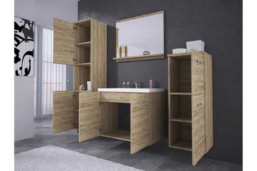 Sonaki Möbelset för Badrum 133 cm - Förvaring - Badrumsförvaring - Kompletta möbelpaket badrum