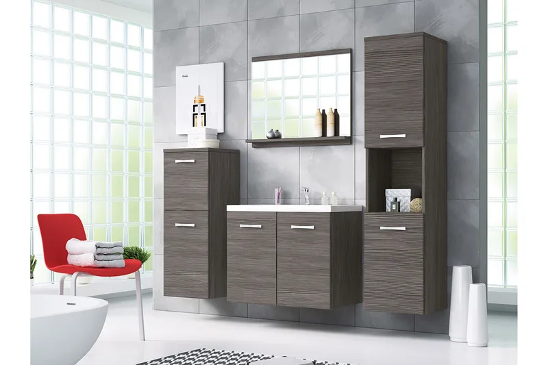 Sonaki Möbelset för Badrum 133 cm - Förvaring - Badrumsförvaring - Kompletta möbelpaket badrum