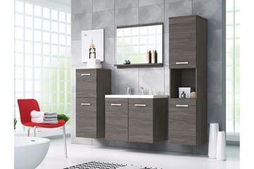 Sonaki Möbelset för Badrum 133 cm - Förvaring - Badrumsförvaring - Kompletta möbelpaket badrum