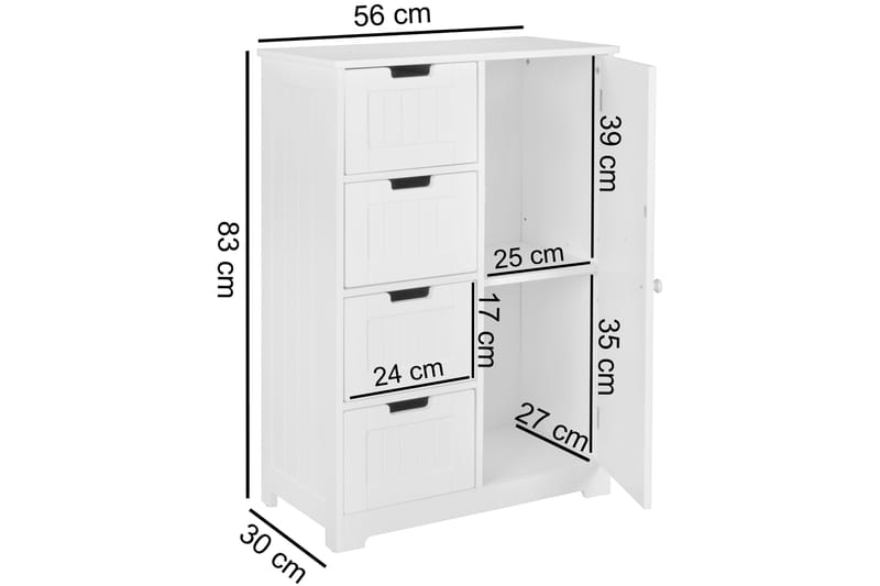 Badrumsskåp Culleen - Förvaring - Badrumsförvaring - Spegelskåp