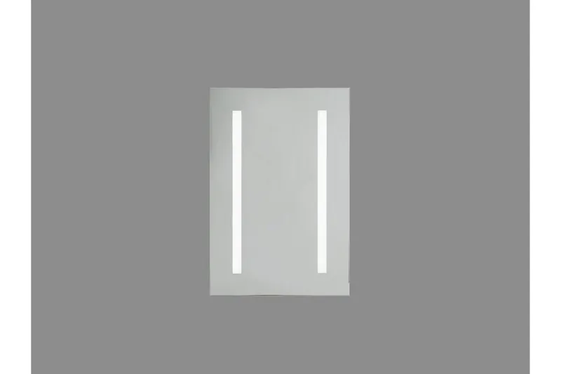 Belmena Badrumsskåp 40 cm Spegel med LED-belysning - Vit - Förvaring - Badrumsförvaring - Spegelskåp