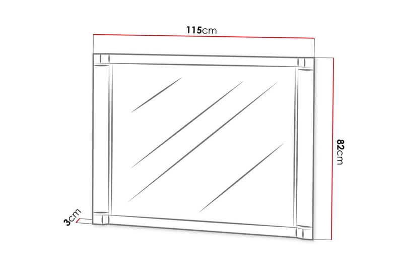 Dallas Spegelskåp 115x1x82 cm LED-belysning - Grå|Vit - Förvaring - Badrumsförvaring - Spegelskåp