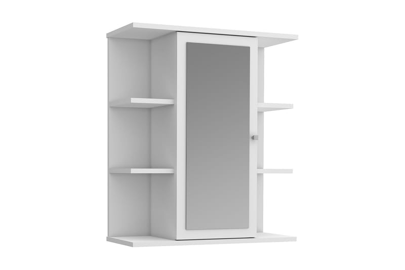 Elsassona Väggskåp 26x60 cm - Vit - Förvaring - Badrumsförvaring - Spegelskåp