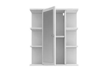 Elsassona Väggskåp 26x60 cm - Vit - Förvaring - Badrumsförvaring - Spegelskåp