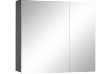 Hudnall Väggskåp 2 Dörrar - Antracit/Vit - Förvaring - Badrumsförvaring - Spegelskåp