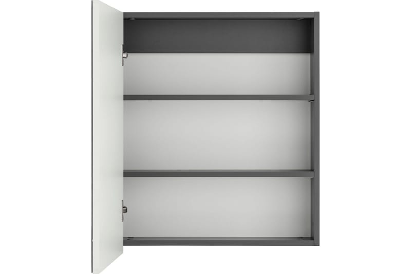 Hudnall Väggskåp 60x15 cm - Antracit/Natur - Förvaring - Badrumsförvaring - Spegelskåp